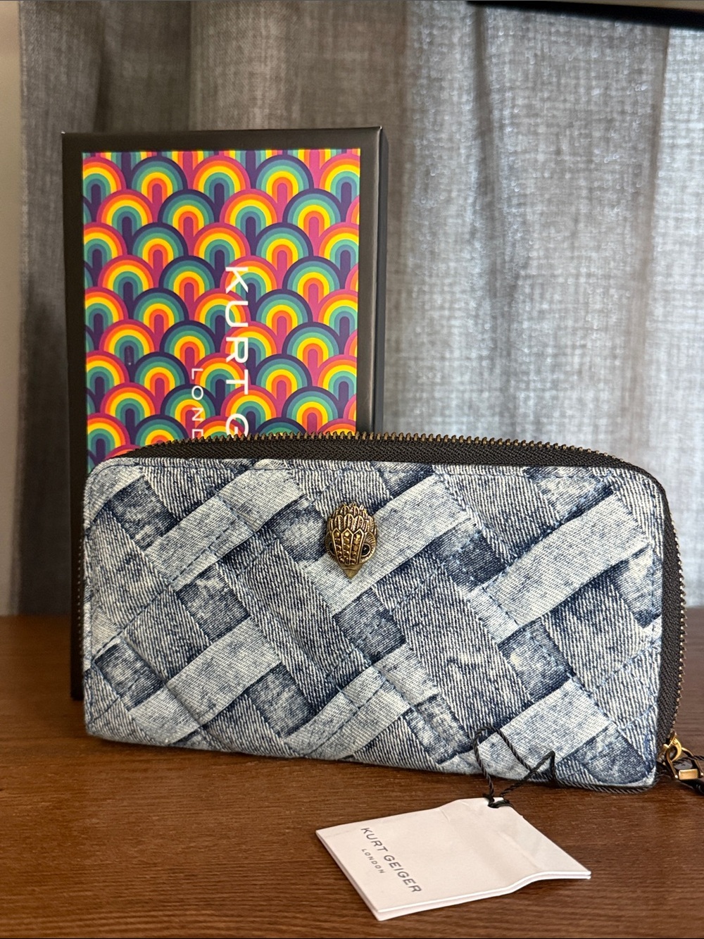 Kurt Geiger Kensington Zip Around Wallet w/ Box